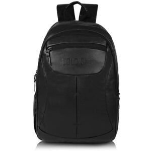 Large 35 L Laptop Backpack Unisex with Rain Cover  (Black)