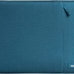 MOCA Laptop Sleeve Bag Compatible with MacBook Pro 16 Inch 2023-2019 M2 A2780 M1 A2485 Pro/Max A2141/Pro Retina 15 A1398,15-15.6 Inch Notebook,Polyester Vertical Case with Pocket,Blue