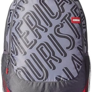 American Tourister Popin 31 Ltrs Grey Casual Casual School and College Backpack for Men and Women